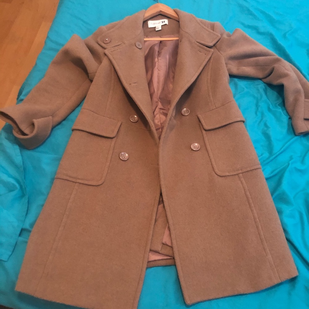 Tan trench coat